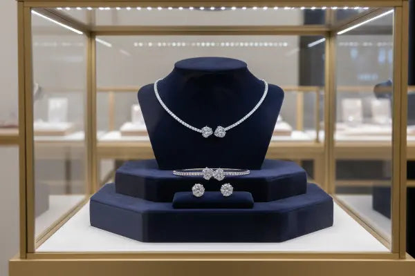 Sterling silver moissanite chocker inc Free Heart Earrings Mia Roses