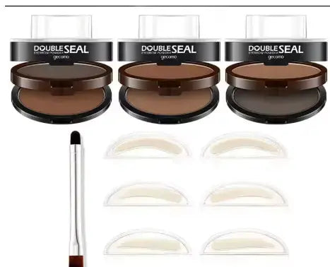 Eyebrow Shadow Set Eyebrow Powder Seal Waterproof Eyebrow Stamp X2 Mia Roses