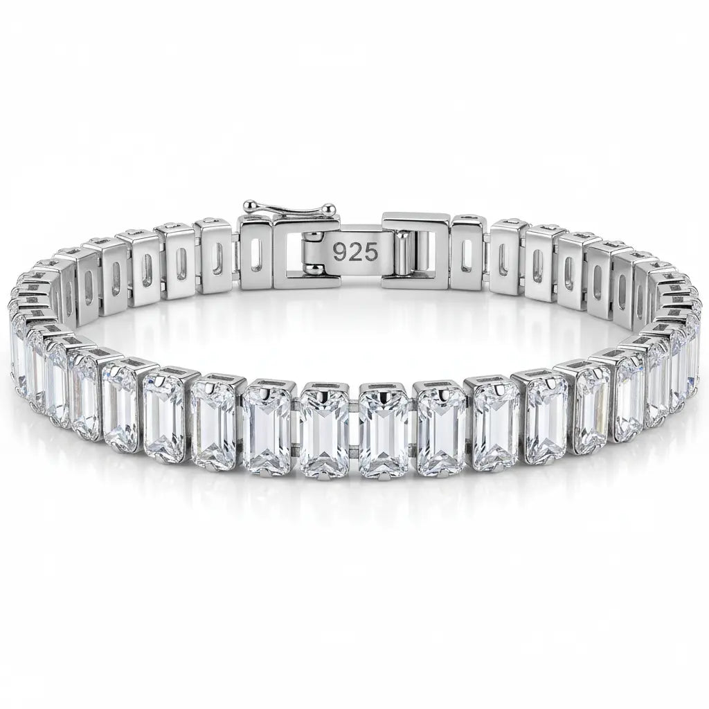 Emerald cut bracelet