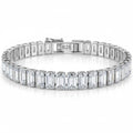Emerald cut bracelet