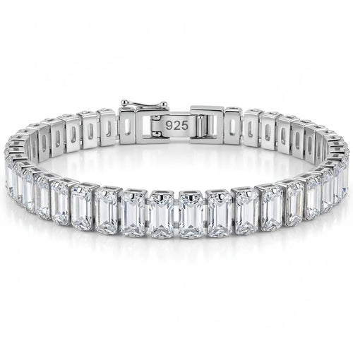 Emerald cut bracelet