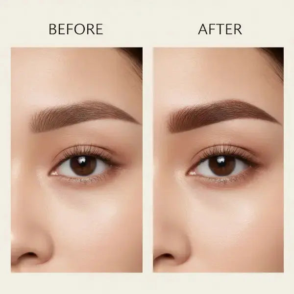 Eyebrow stamp - before and after