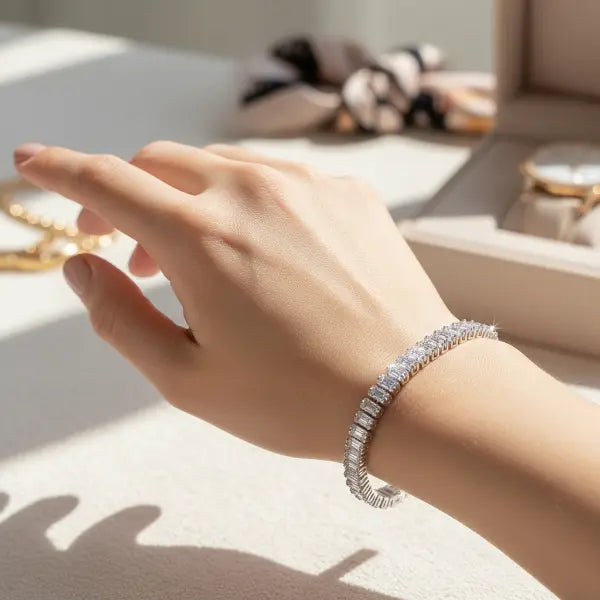 Model wearing bracelet